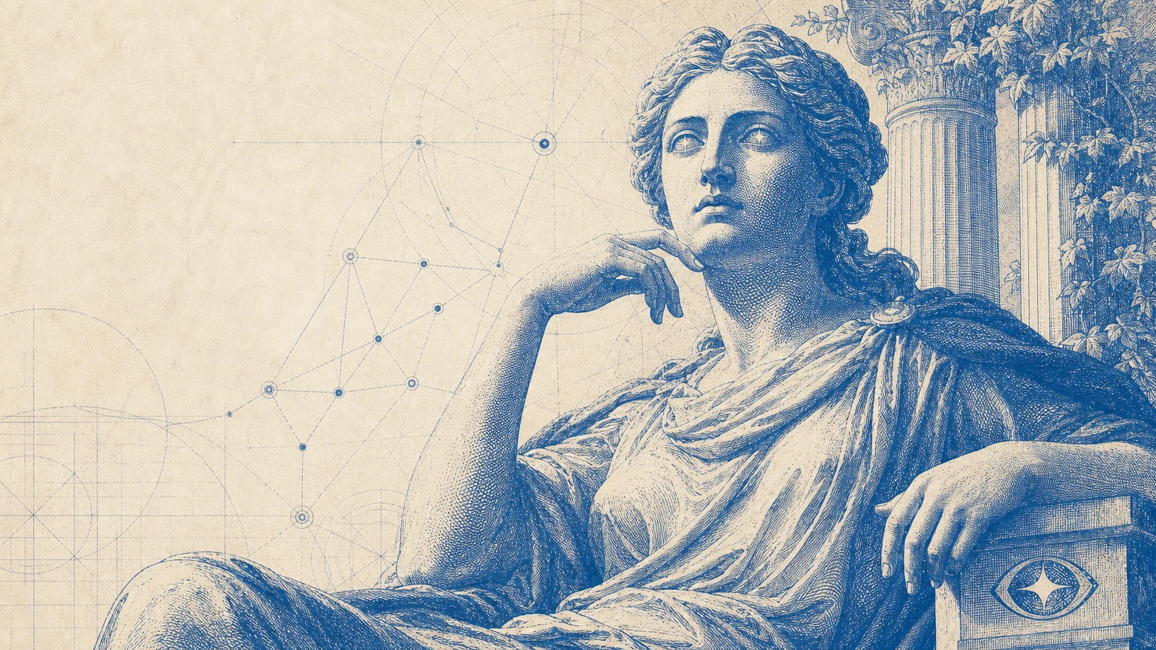 Classical oracle engraving representing Elara